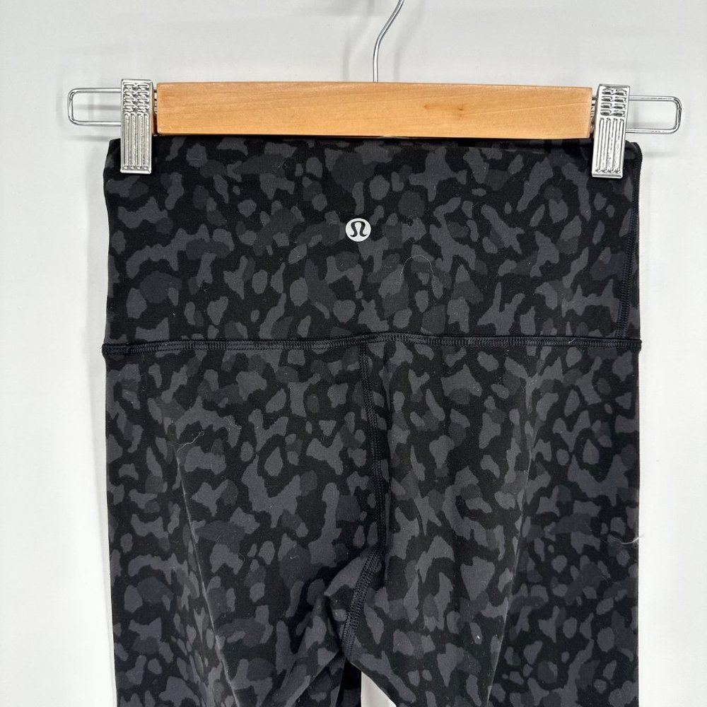 Lululemon Wunder Under High Rise Tight Full-On Luxtreme Yoga Camo Black Grey 4 - Picture 5 of 6